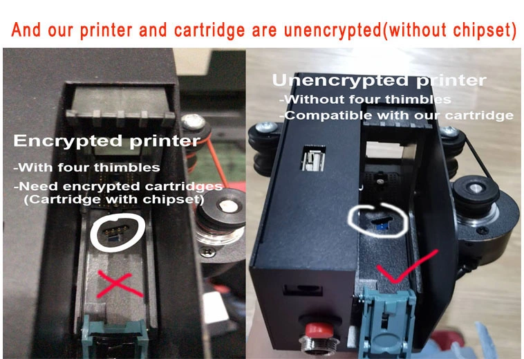 Coditeck 50ml 25.4mm Print Head Inkjet Printer Solvent Ink Cartridge