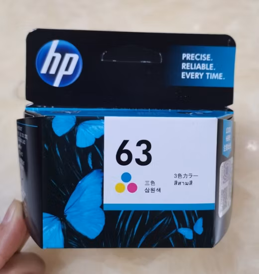 Popular Black and Color Original Ink Cartridge 63 for HP Inkjet Printer Consumable