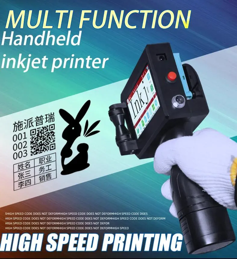 12.7mm Automatic Tij Inkjet Printer for Paper Box Plastic Bag Printer
