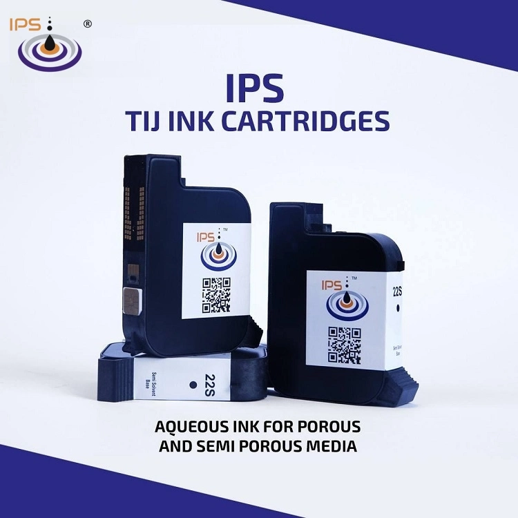 High Printing Quality Original Tij Inkjet Printer Ink Cartridge 22s for Tij Inkjet Printing Machine with SGS RoHS and MSDS Certificate